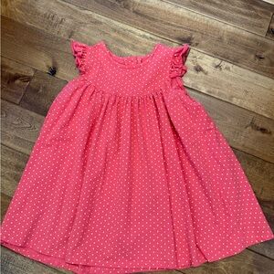 Southern Style Coral pink Polka Dot Dress